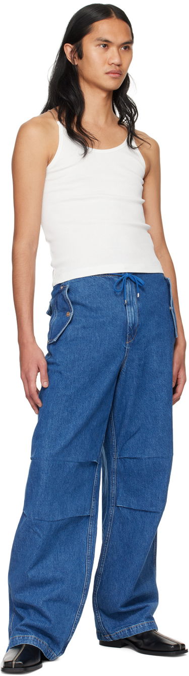Jeans Dion Lee Relaxed Fit Drawstring Jeans Sininen | C2174PS24, 3