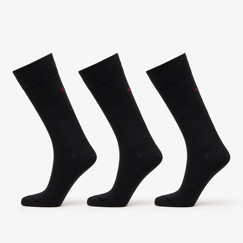 Sukat BOSS Uni Socks 3-Pack Black Musta | 50493253-001