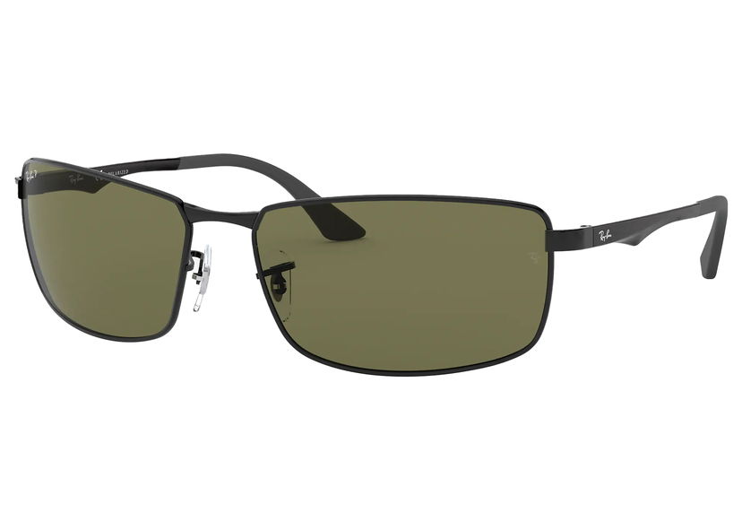 Aurinkolasit Ray-Ban Rectangular Metal Frame Polarized Sunglasses Vihreä | RB3498