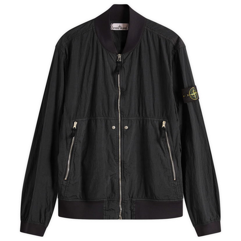 Bomber-takki Stone Island Nylon Metal Watro-TC ECONYL Bomber Jacket, Size Large Musta | K1S154100019-V0029