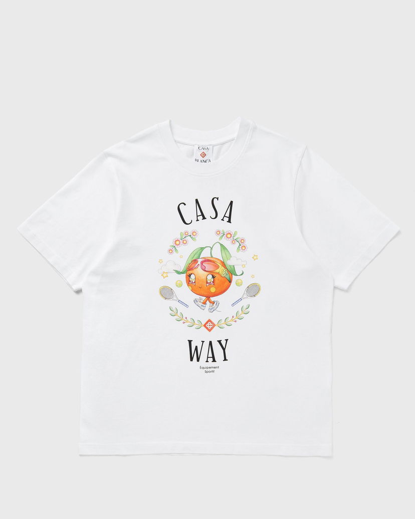 T-paita Casablanca Casa Way Orange Mascot Graphic T-Shirt Valkoinen | M-AW25-JTS-001-02