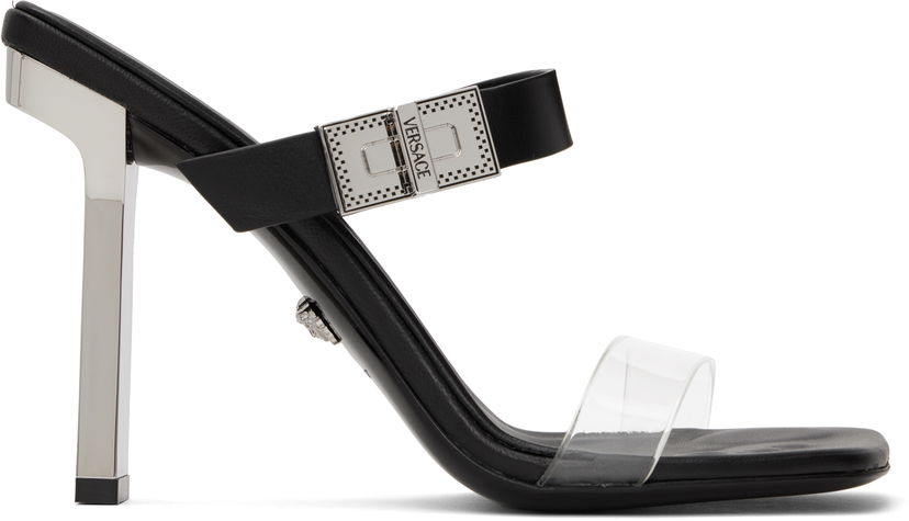Kengänhoito Versace Versace Medusa Heeled Sandals Musta | 1017187_1A08651_1B00P