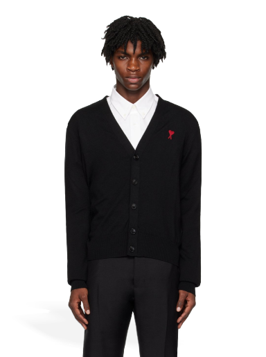 Villapaita AMI Cardigan Musta | BFHKC111.KN0025