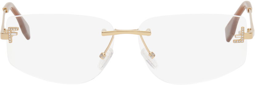 Aurinkolasit FENDI Fendi First Crystal Glasses Metallinen | FE5116US@58030 192337204203