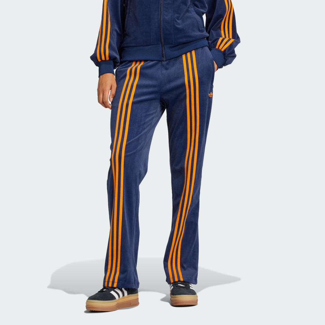 Verryttelyhousut adidas Performance Velour Track Pants Sininen | JN8290, 0