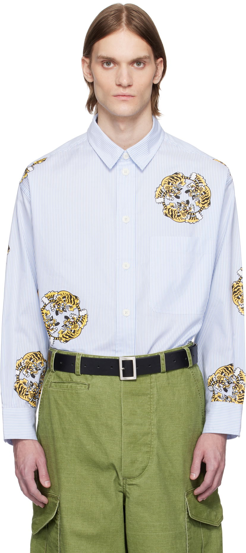 Paita KENZO Kenzo Paris VERDY Edition Oversized Shirt Sininen | FF55CH5039A5