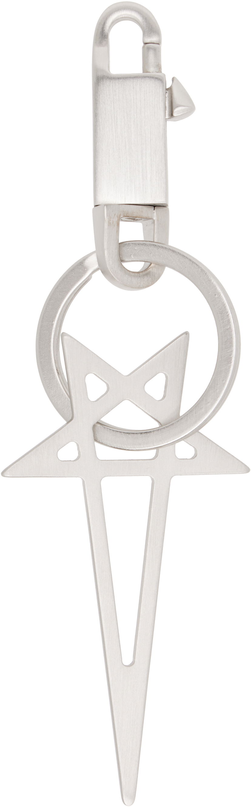 Avaimenperät Rick Owens Rick Owens Concordians Pentagram Keychain Metallinen | RA02E0791 MET
