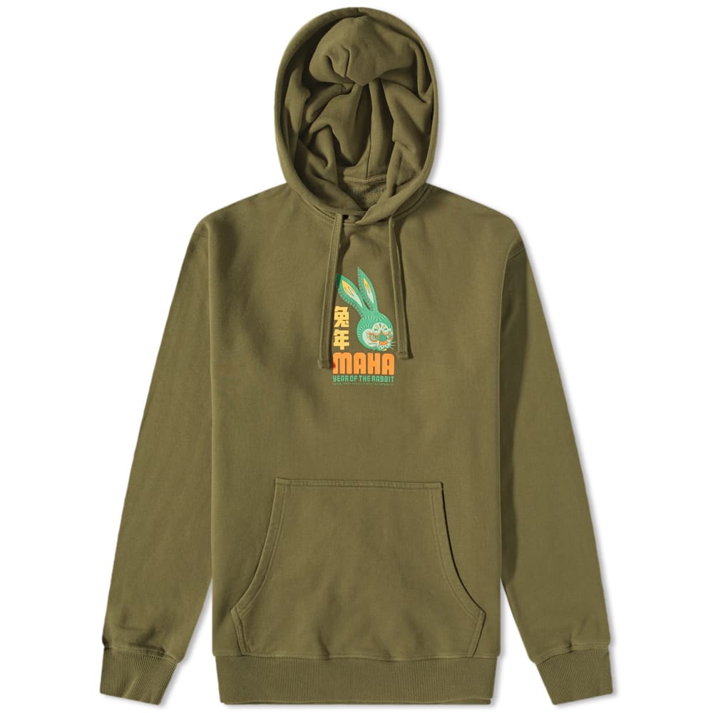 Huppari Maharishi Lunar Year of The Rabbit Hoody Vihreä | 1003-OL, 0
