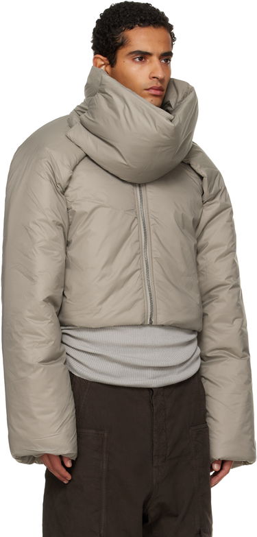 Puffer takki Rick Owens Rick Owens DRKSHDW Concordians Convertible Cropped High-Neck Puffer Jacket Beige | DU02E7777 NP, 1