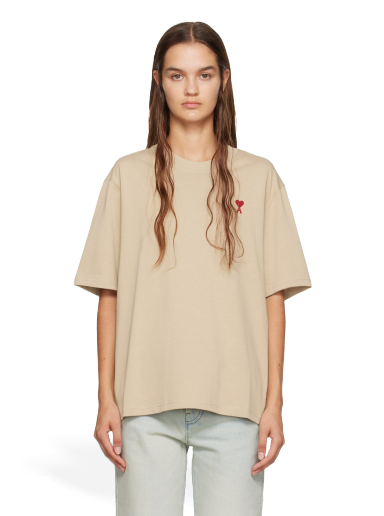 T-paita AMI T-Shirt Beige | UTS005.726