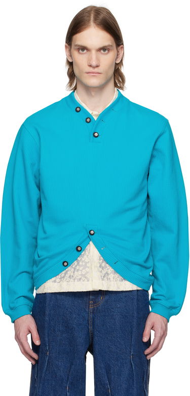 Villapaita ADER ERROR ADER error Ribbed Knit Sweatshirt Turkoosi | BO01SSSW0101TQ, 0