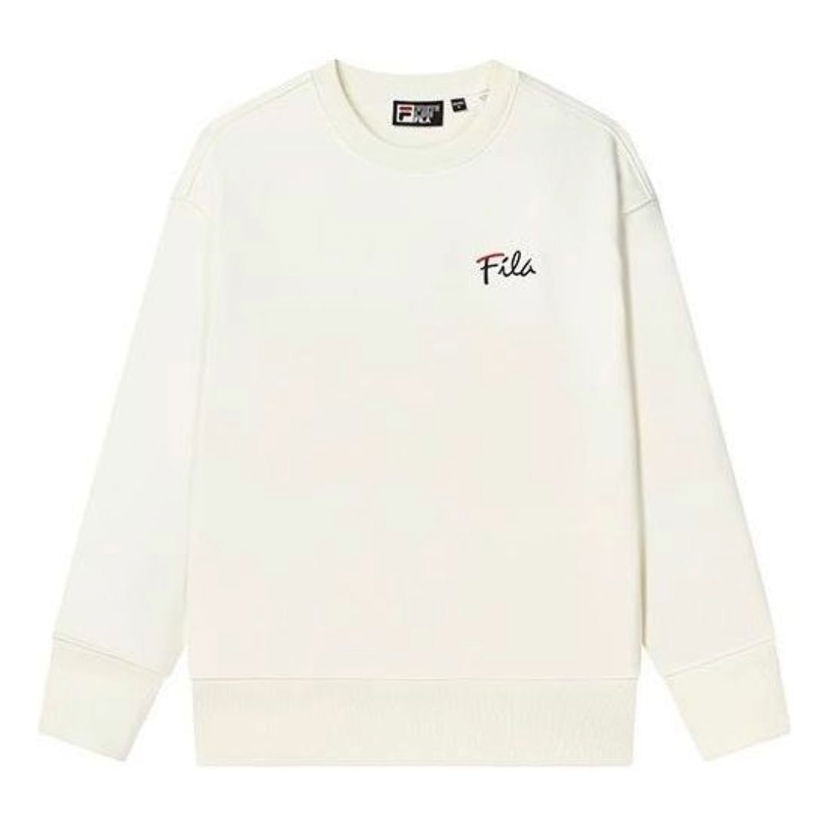 Villapaita FILA Logo Print Sweatshirt Valkoinen | F11U248201F-IV
