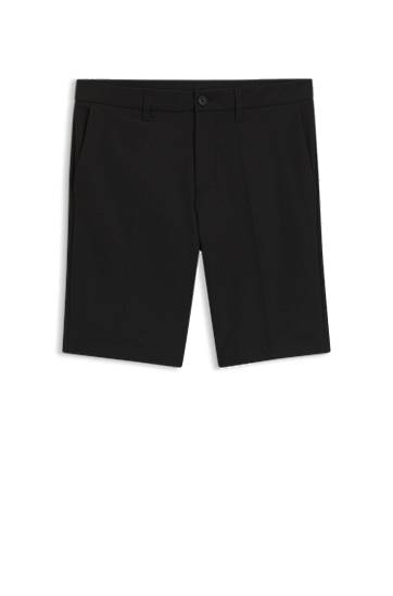 Shortsit BOSS Slim-Fit Water-Repellent Stretch Shorts Musta | 50540337