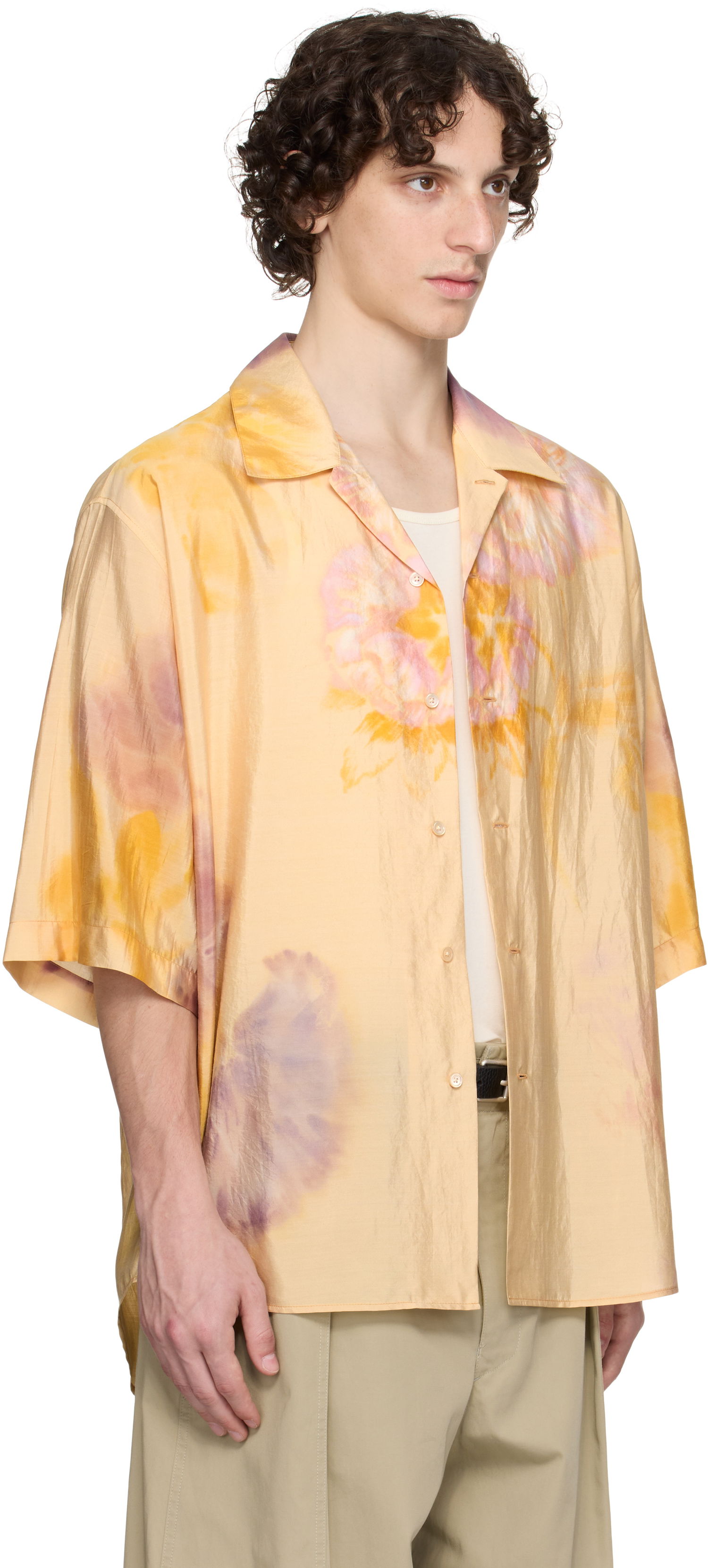 Paita LEMAIRE Lemaire Summer Floral-Print Shirt Keltainen | SH1171 LF1404, 1