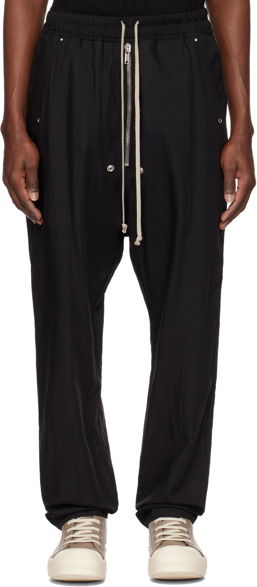 Verryttelyhousut Rick Owens Rick Owens Hollywood Bela Trousers Musta | RU01E5361 WG