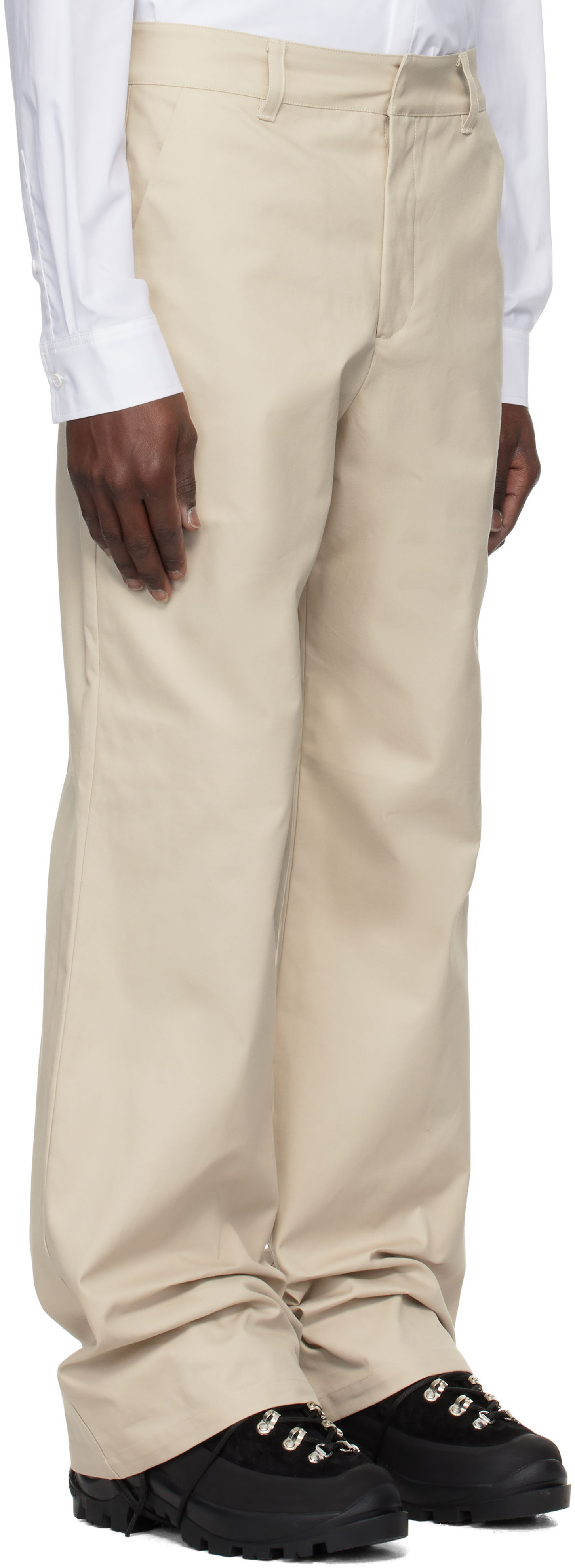 Housut HELIOT EMIL Heliot Emil Igneous Wide-Leg Trousers Beige | PRESS25_M_10_185_ST18, 1