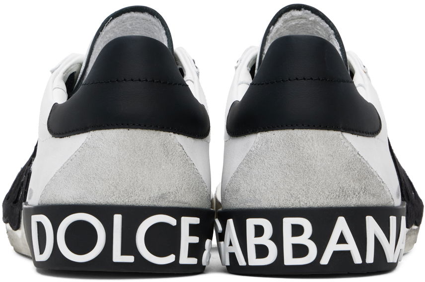 Tennarit ja kengät Dolce & Gabbana Off-White Portofino Vintage Sneakers Valkoinen | CS2203AO277, 1