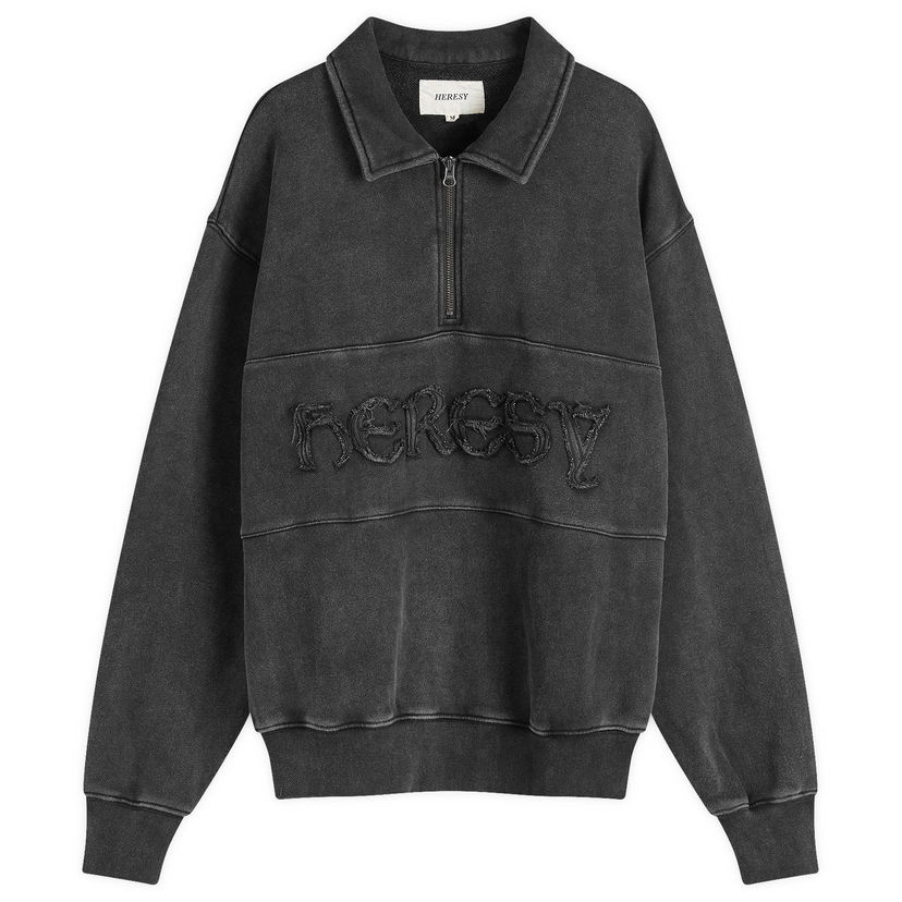 Huppari Heresy Pintsmen Quarter Zip Sweatshirt Musta | HAW24-S01A