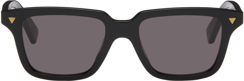 Aurinkolasit Bottega Veneta Bottega Veneta Triangle Stud Rectangular Sunglasses Musta | BV1363S-001