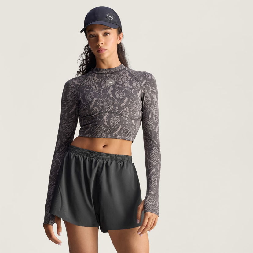 Crop top adidas Performance adidas By Stella McCartney Training Long Sleeve Crop Top Harmaa | JW4567