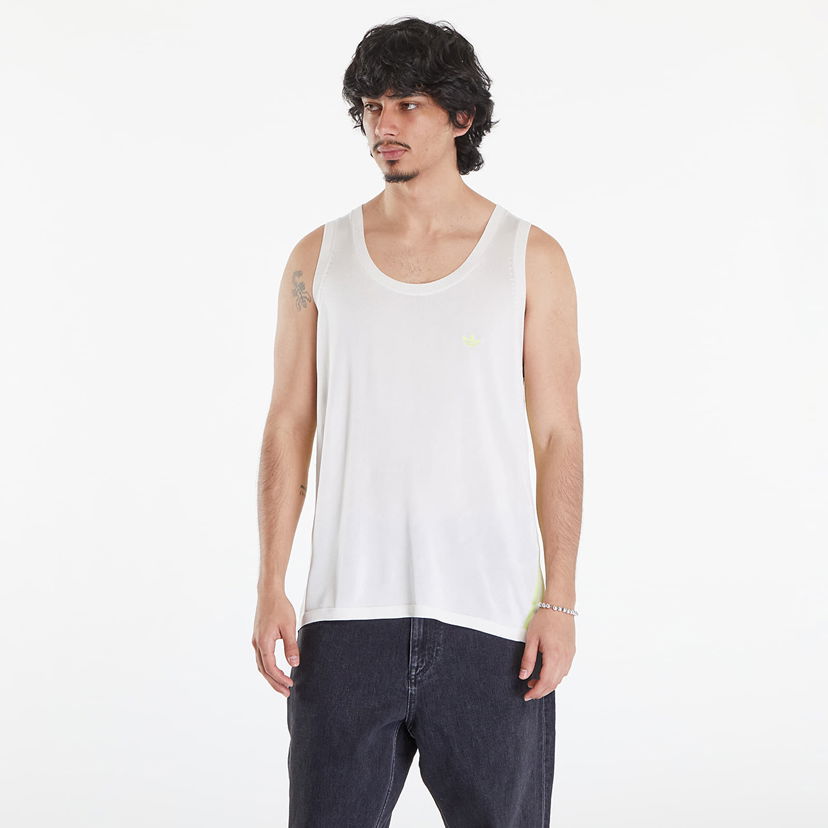 Liivi adidas Originals Wales Bonnes x Knit Vest Core White/ Semi Frozen Yellow Valkoinen | IZ1888