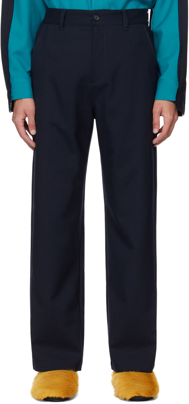Housut Marni Four-Pocket Trousers Tummansininen | PUMU0242U0 TW839
