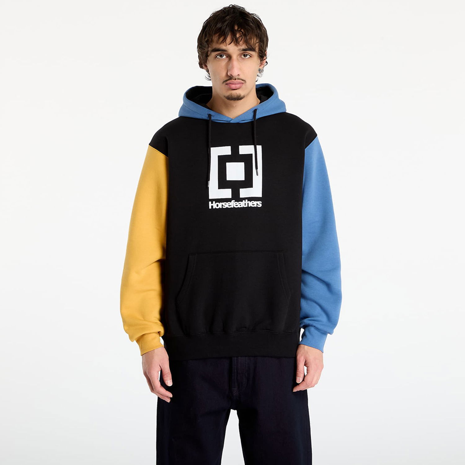 Huppari Horsefeathers Leader Color Block Hoodie Monivärinen | SM1355E, 0