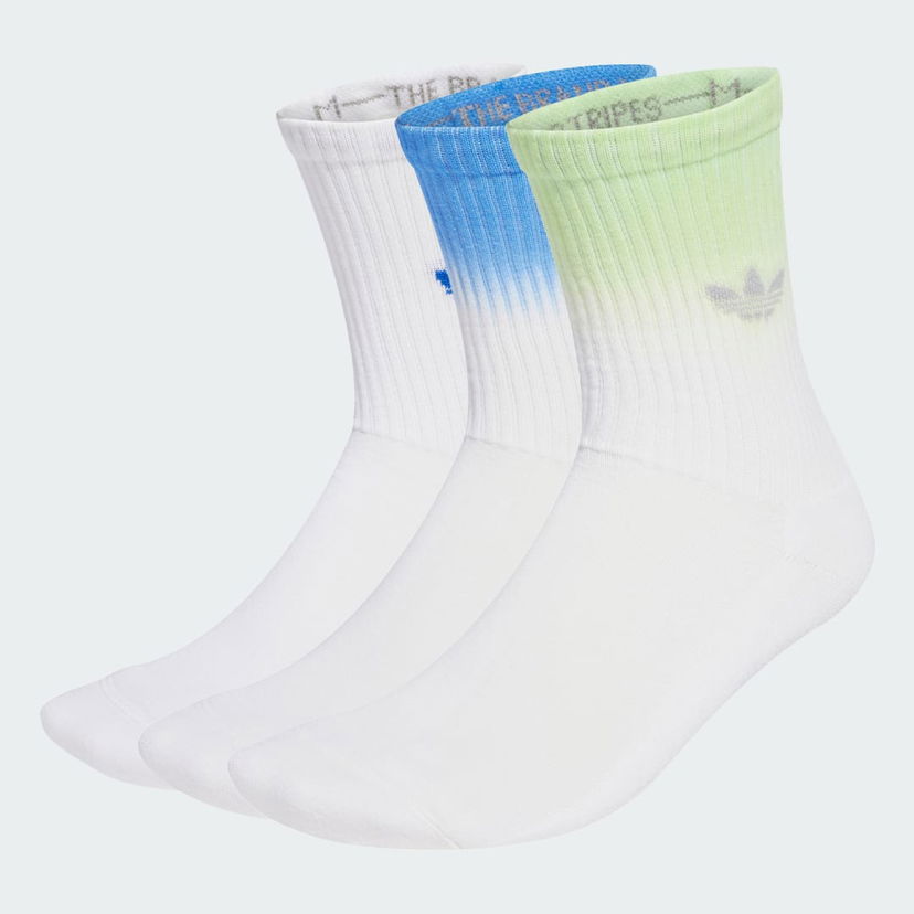 Sukat adidas Performance Ombré Crew Socks - 3 Pairs Valkoinen | JX5221