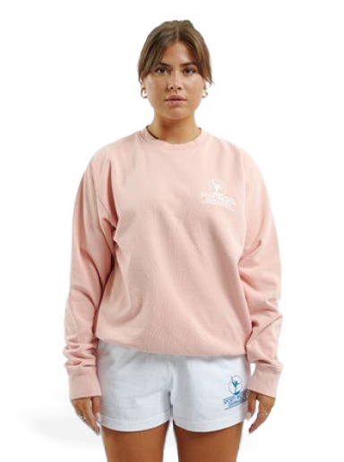 Huppari Sporty & Rich Gymnastics Crewneck Vaaleanpunainen | CR481RO