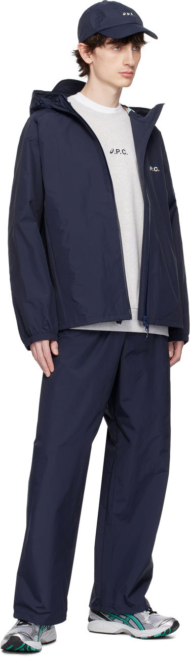 Tuulitakki A.P.C. A.P.C. ASICS Edition Meadow Hooded Jacket Tummansininen | PSAKM-M32001, 3