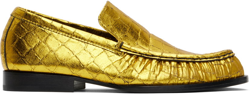 Vaatteet Dries Van Noten Dries Van Noten Metallic Loafers Keltainen | WS251-1277-208