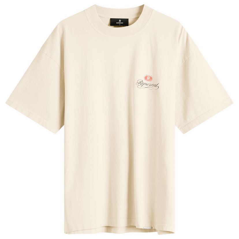 T-paita Represent Clo Grand Vintage Hand Drawn T-Shirt Beige | MLM100450-27