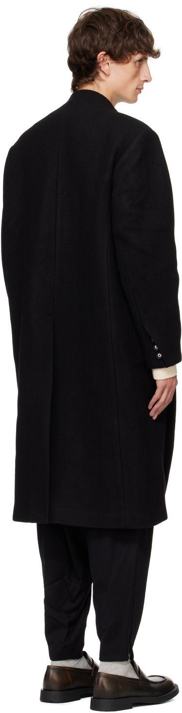 Takit ADER ERROR Pleated Long Coat Musta | BN01FWCT0101BK, 2