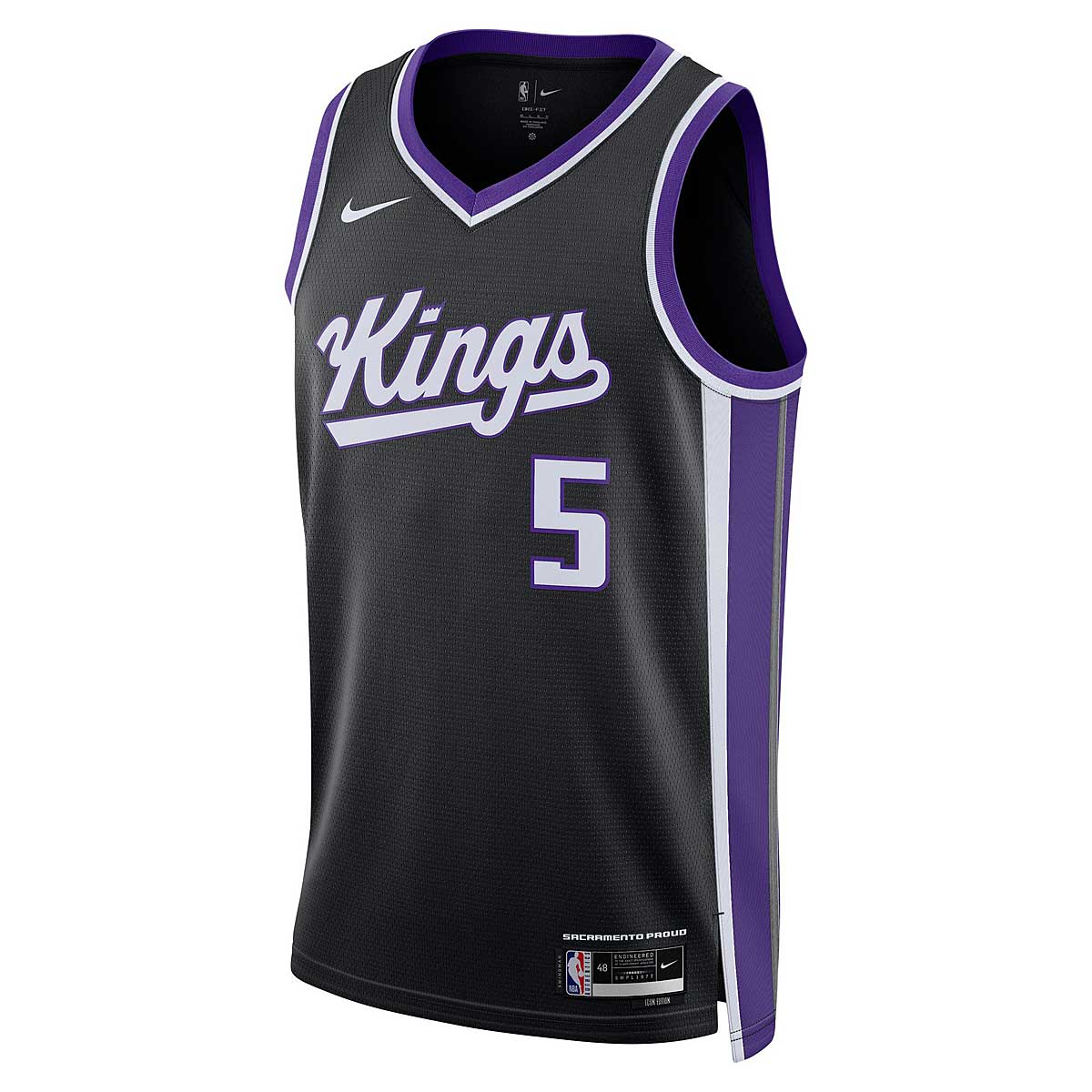 Jersey Nike Dri-FIT NBA De'Aaron Fox Sacramento Kings Icon Edition 2023/24 Swingman Jersey Musta | DX8621-010, 1