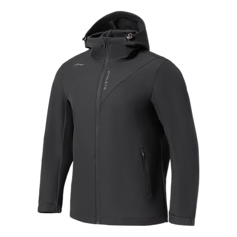 Tuulitakki Li-Ning Hooded Windbreaker Jacket Musta | AFDS005-1