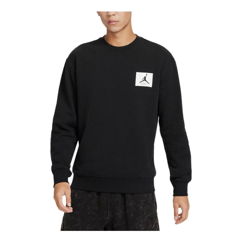 Huppari Jordan Air Jordan Logo Crewneck Sweatshirt Musta | FB3910-010