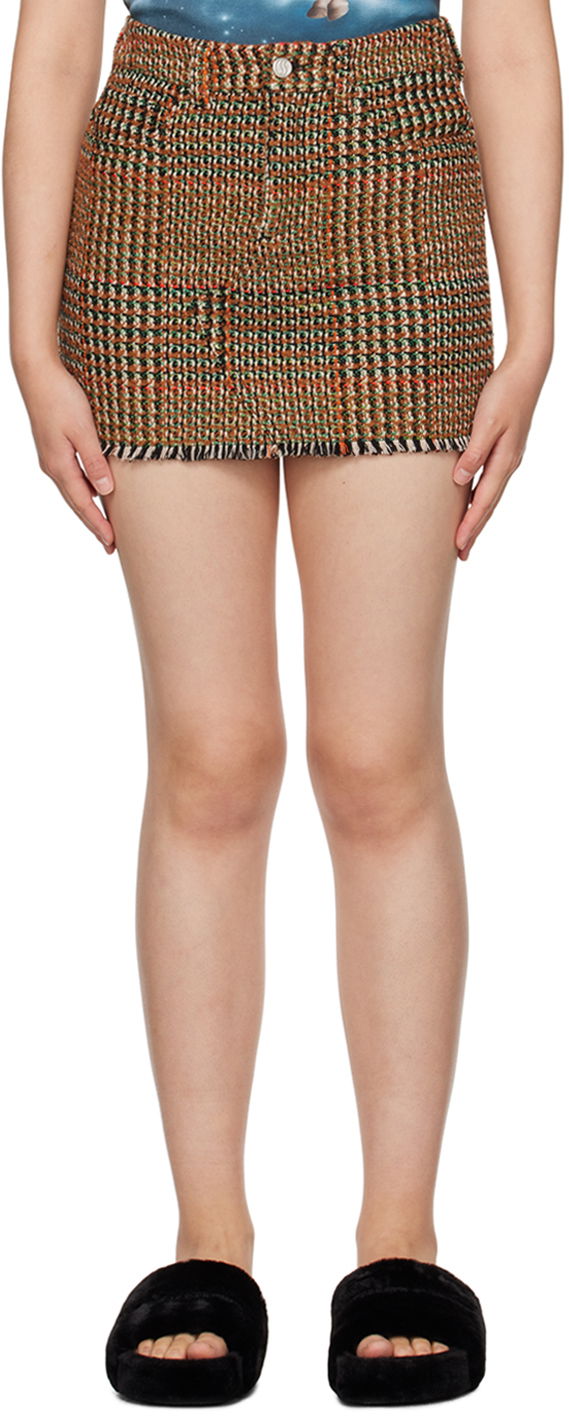 Hame Stella McCartney Stella McCartney Check Miniskirt Ruskea | 6300593CJ301