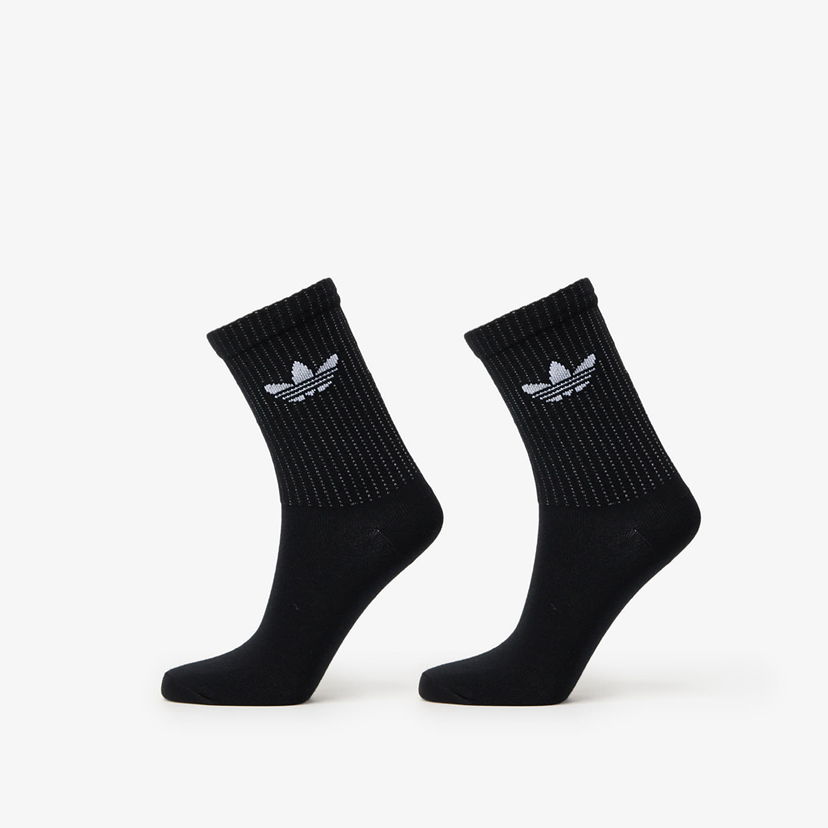 Sukat adidas Originals adidas Reflective Crew Socks 2-Pack Musta | JX5222