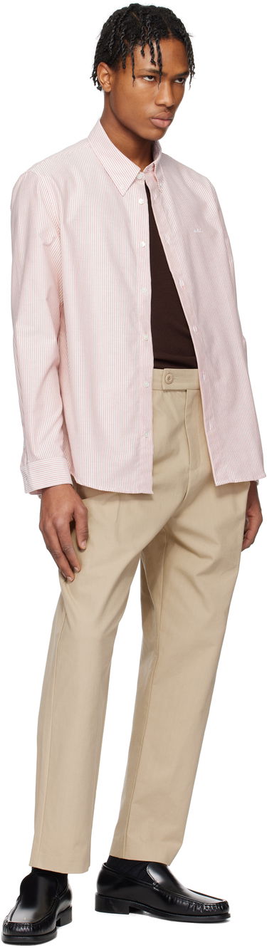 Housut A.P.C. A.P.C. Renato Pleated Trousers Beige | COHFU-H08428, 3