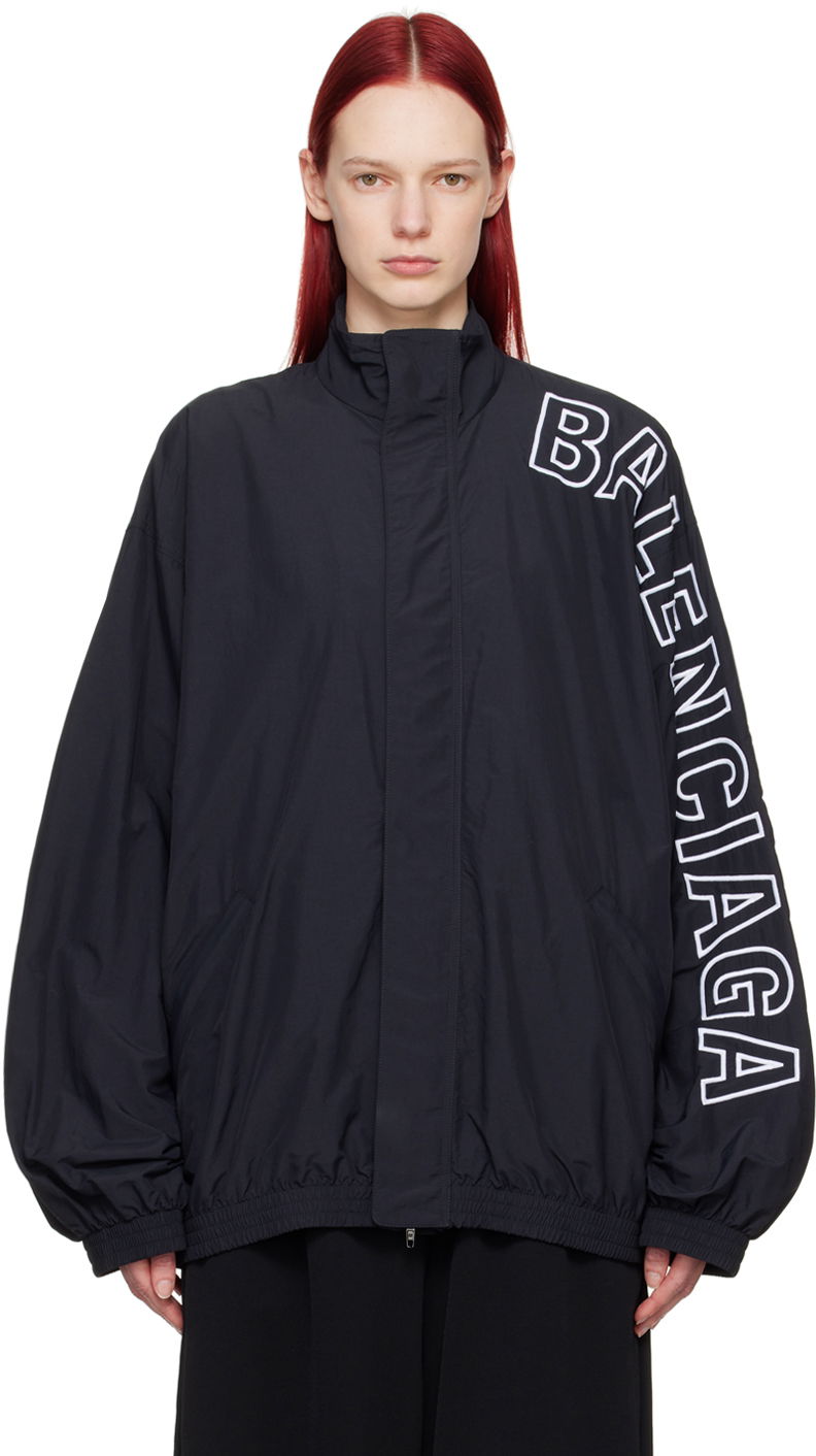 Takki Balenciaga Black Outline Jacket Musta | 768920 TNO79