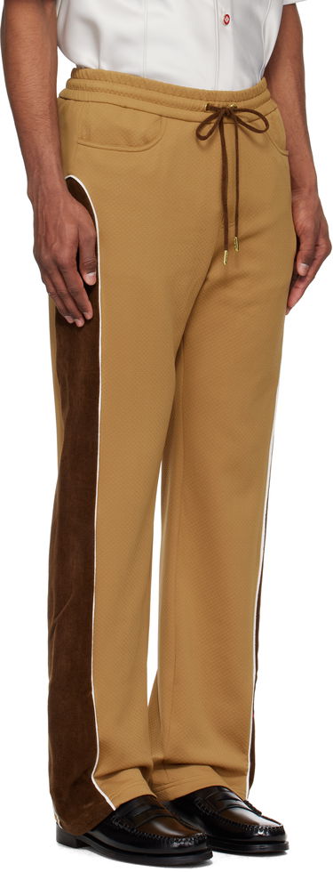 Verryttelyhousut Casablanca Casablanca Chenille Panelled Track Pants Ruskea | MS25-JTR-252-01, 1