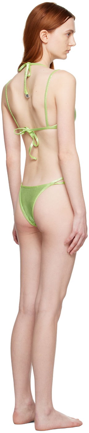 Uimapuvut The Attico Attico Double Strap Bikini Vihreä | 233WBB62 PA32, 2
