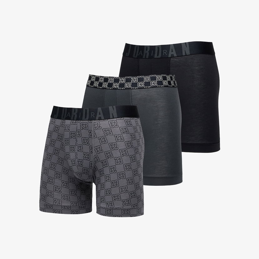 Nyrkkeilijät Jordan Jordan Flight Modal 23 Monogram Boxer Brief 3-Pack Harmaa | JM0691-023