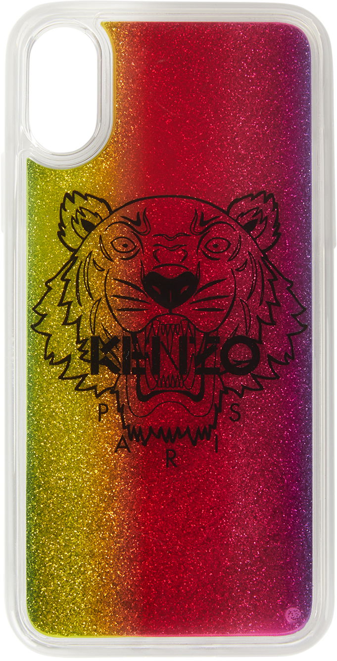 Asusteet KENZO Kenzo Tiger iPhone X/XS Glitter Case Monivärinen | FA5COKIFXTLQ