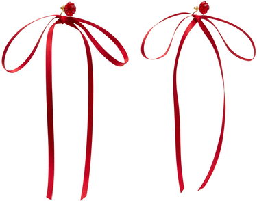Pin Simone Rocha Simone Rocha Bow Ribbon Stud Earrings Punainen | ERG389 0903, 1