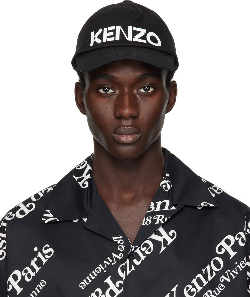 Korkki KENZO Paris Graphy Cap Musta | FE58AC101F31, 0