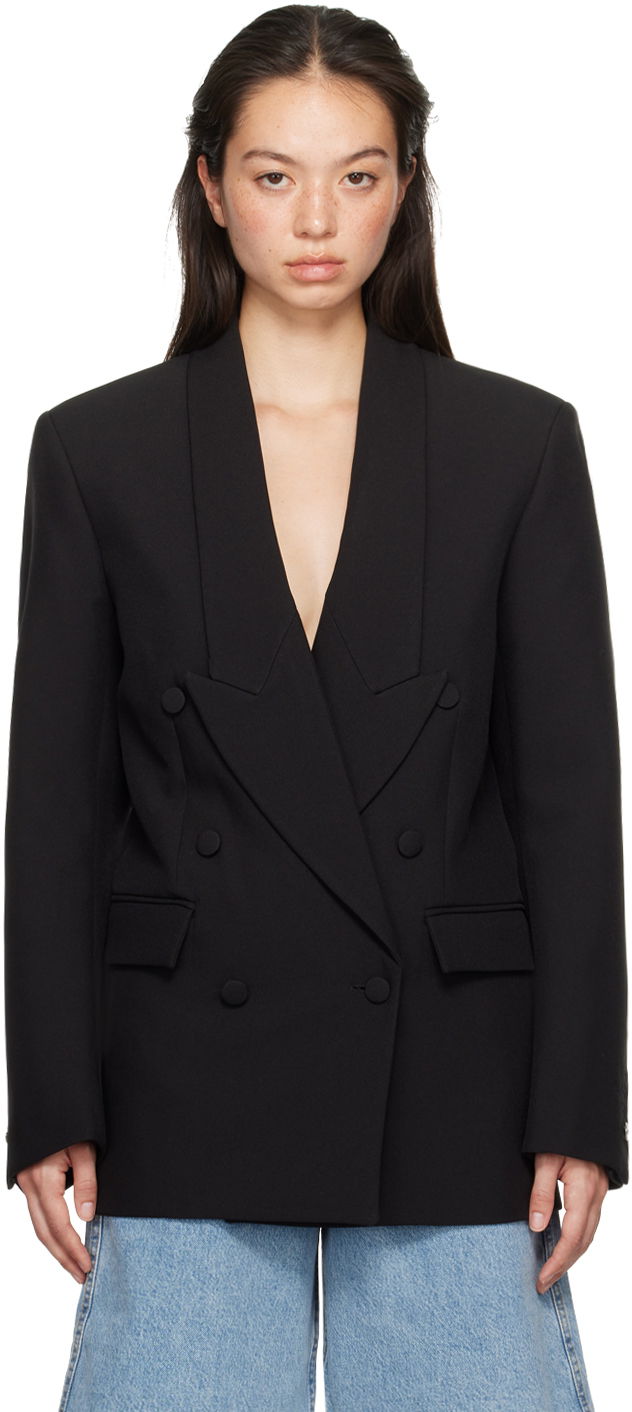 Takki Coperni Double-Breasted Tailored Blazer Musta | COPV58BISF3004