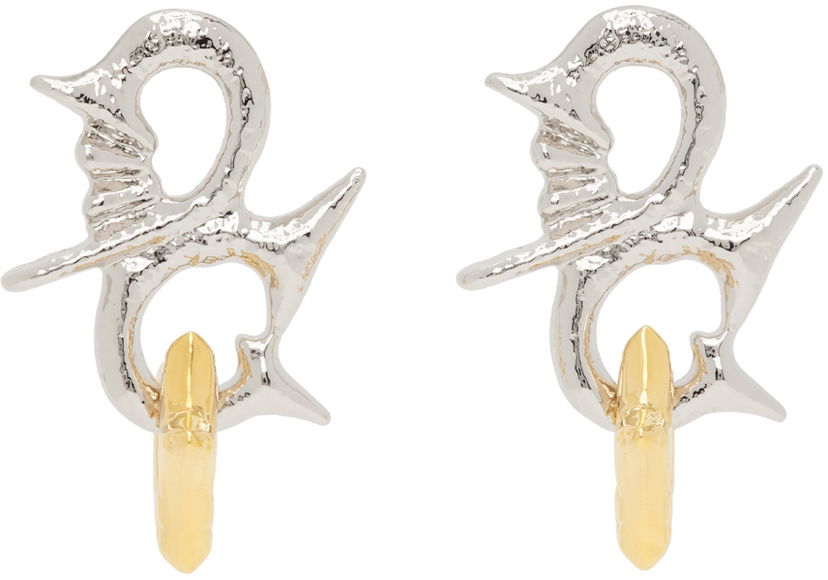 Korvakorut Chopova Lowena Chopova Lowena Entwined Star Drop Earrings Metallinen | 6439