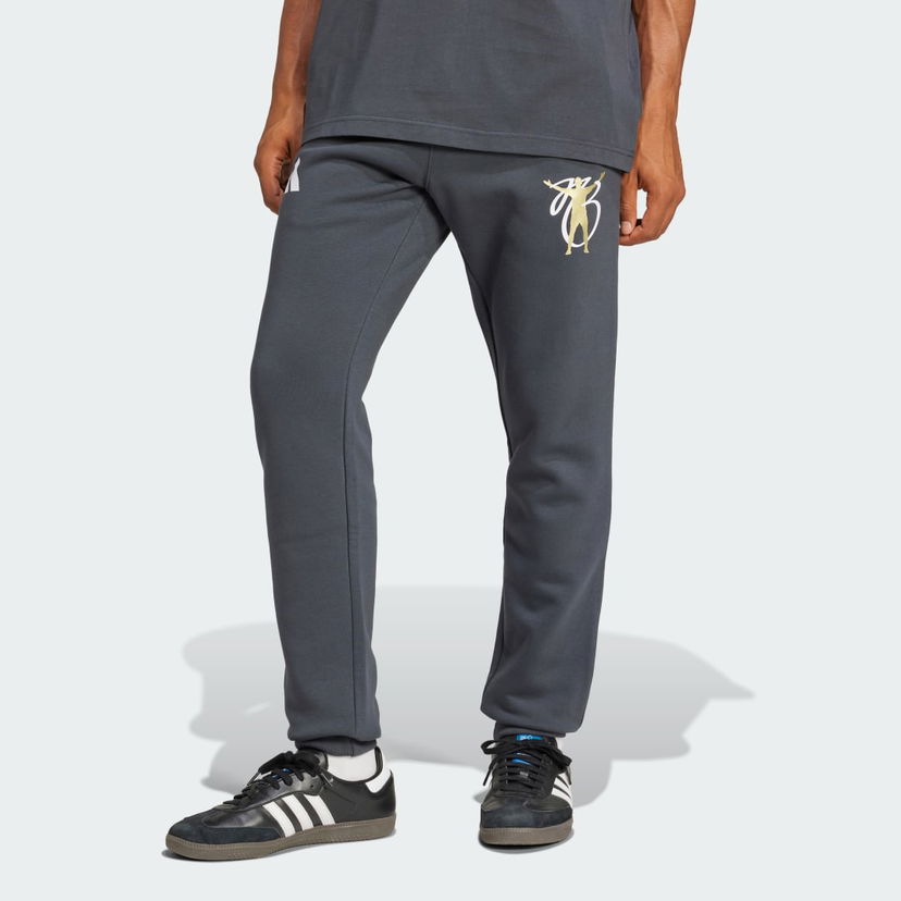 Verryttelyhousut adidas Performance Fleece Graphic Jogger Pants Harmaa | JM9367