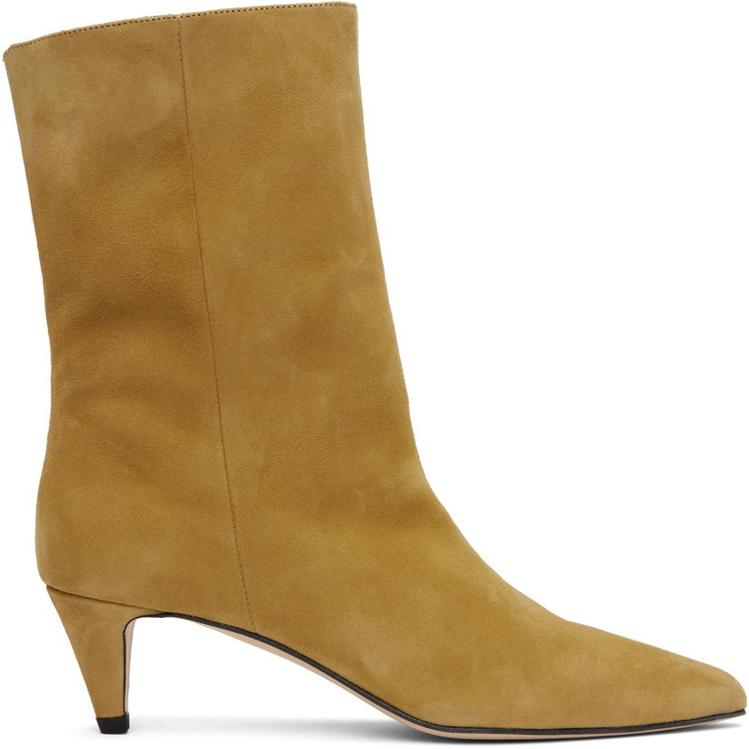 Mekko BY FAR BY FAR Lysander Suede Leather Boots Keltainen | MWFBO068KL007BR052PL